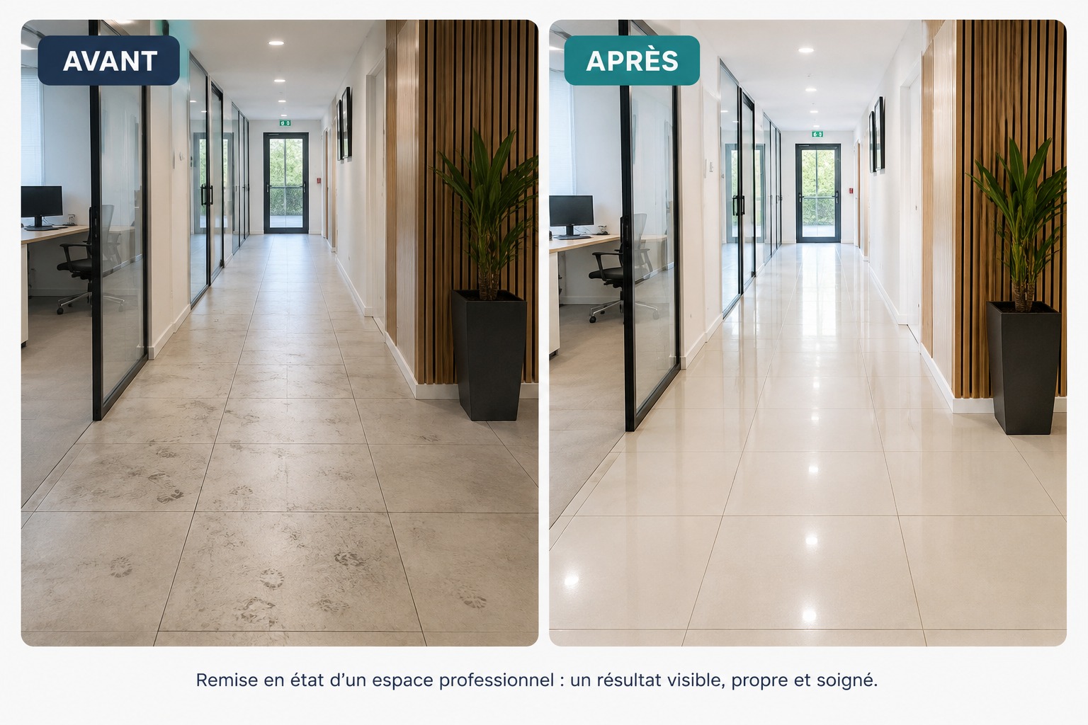 Remise en état avant et après